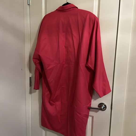 1960s Bernard holtzman  Magnin by I Magnin Coral Trench Coat Jacket Vint… - Picture 5 of 9